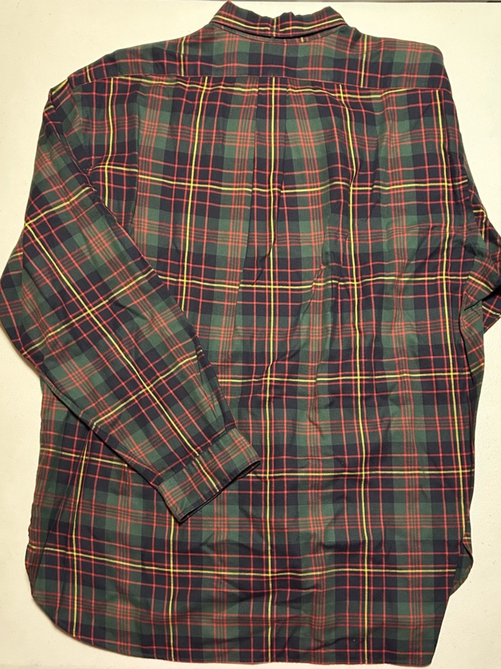 Ralph Lauren Green, Red & Yellow Plaid Button-Down Shirt - Picture 5 of 5